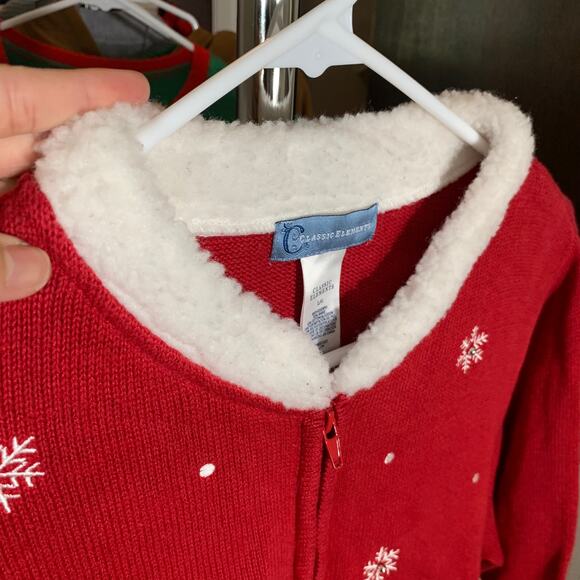 Women's Snowman Christmas Ugly Sweater / Jacket Size L - Picture 7 of 9